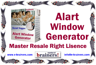 alert window generator master resale right lisense