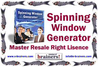 Spinning Window Generator master resale right lisense